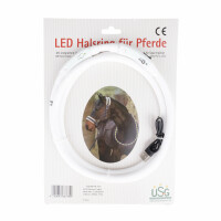 LED-Leuchthalsring für Pferde 150 cm