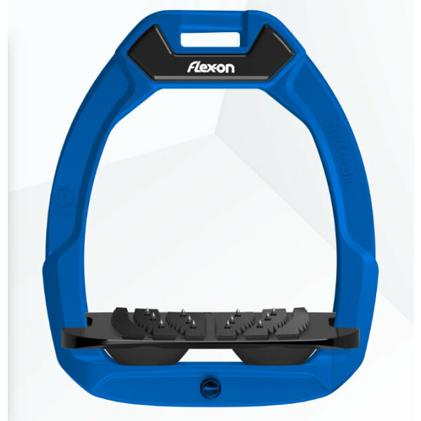 Flex-On Safe On Sicherheitssteigbügel Blau Schraeg Ultragrip Schwarz